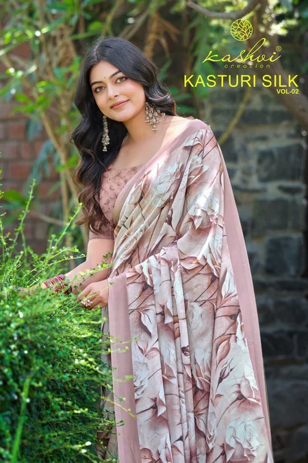 Kasturi Silk Vol 2 By Kashvi Silk Crape Digital Printed Saree
